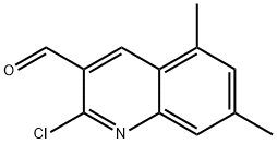 2-CHLORO-5,7-DIMETHYL-3-QUINOLINECARBALDEHYDE Structural