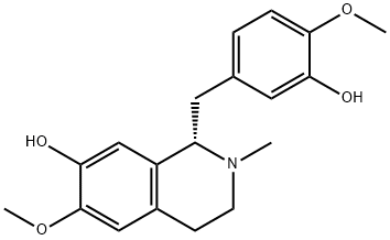 (S)-1,2,3,4-tetrahydro-1-[(3-hydroxy-4-methoxyphenyl)methyl]-6-methoxy-2-methylisoquinolin-7-ol  