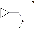 Propanenitrile, 2-[(cyclopropylmethyl)methylamino]-2-methyl- (9CI) Structural