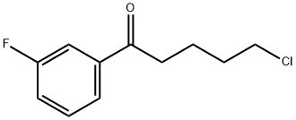 5-CHLORO-1-(3-FLUOROPHENYL)-1-OXOPENTANE Structural