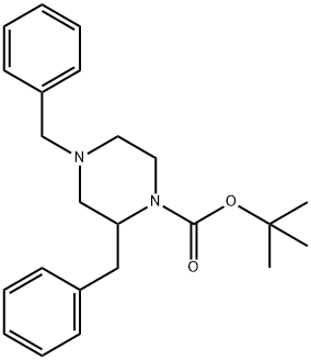 1-N-BOC-4-N-BENZYL-2-BENZYL PIPERAZINE Structural