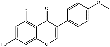 5,7-Dihydrox -4'-methoxyisoflavone Structural Picture