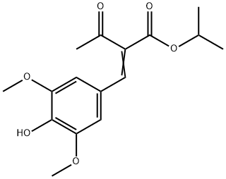 BUTANOIC ACID, 2-[(4-HYDROXY-3,5-DIMETHOXYPHENYL)METHYLENE]-3-OXO-, 1-METHYLETHYL ESTER