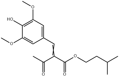 BUTANOIC ACID, 2-[(4-HYDROXY-3,5-DIMETHOXYPHENYL)METHYLENE]-3-OXO-, 3-METHYLBUTYL ESTER