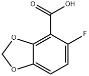 5-FLUORO-1,3-BENZODIOXOLE-4-CARBOXYLIC ACID Structural