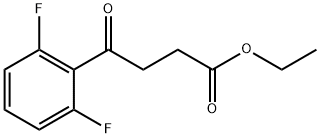 ETHYL 4-(2,6-DIFLUOROPHENYL)-4-OXOBUTYRATE Structural