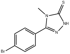 5-(4-BROMO-PHENYL)-4-METHYL-4 H-[1,2,4]TRIAZOLE-3-THIOL Structural