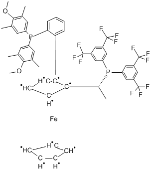 (R)-1-[(R)-2-[2-[BIS(4-METHOXY-3,5-DIMETHYLPHENYL)PHOSPHINO]PHENYL]FERROCENYL]-ETHYLBIS[3,5-BIS(TRIFLUOROMETHYL)PHENYL]PHOSPHINE