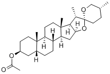 SMILAGENIN ACETATE Structural