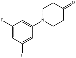 1-N-(3',5'-DIFLUOROPHENYL)-PIPERIDIN-4-ONE Structural