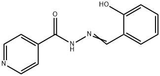 Isonicotinic acid (2-hydroxy-benzylidene)-hydrazide Structural