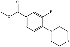 Methyl 3-Fluoro-4-Morpholinobenzoate Structural