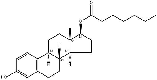 Oestradiol 17-heptanoate Structural