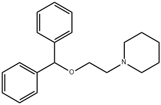 1-(2-benzhydryloxyethyl)piperidine Structural