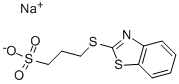 Sodium 3-(benzothiazol-2-ylthio)-1-propanesulfonate Structural