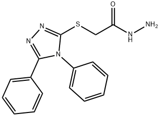 (4,5-DIPHENYL-4H-[1,2,4]TRIAZOL-3-YLSULFANYL)-ACETIC ACID HYDRAZIDE Structural