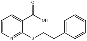 2-[(2-phenylethyl)thio]nicotinic acid