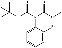 Imidodicarbonic acid, (2-bromophenyl)-, 1,1-dimethylethyl methyl ester (9CI) Structural