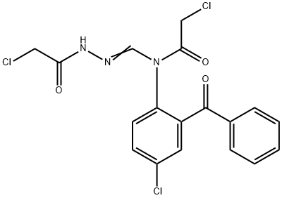 N'-[[(2-benzoyl-4-chlorophenyl)(chloroacetyl)amino]methylene]chloroacetohydrazide   