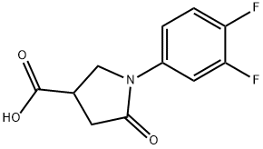 1-(3,4-difluorophenyl)-5-oxopyrrolidine-3-carboxylic acid Structural