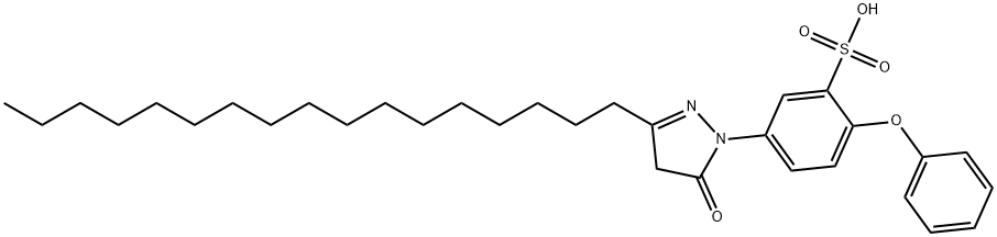 1-(3-SULFO-4-PHENOXY)-PHENYL-3-HEPTADECYL-PYRAZOLINE-5-ONE Structural