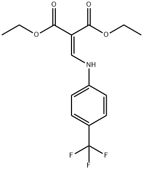 (4-TRIFLUOROMETHYLPHENYLAMINO)METHYLENEMALONIC ACID DIETHYL ESTER Structural