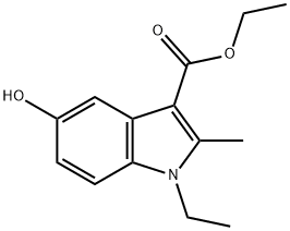 ETHYL 1-ETHYL-5-HYDROXY-2-METHYL-1H-INDOLE-3-CARBOXYLATE Structural