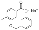 3-BENZYLOXY-4-METHYLBENZOIC ACID SODIUM SALT Structural