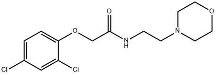 2-(2,4-Dichlorophenoxy)-N-(2-(4-morpholinyl)ethyl)acetamide Structural