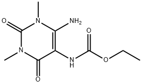 ETHYL (6-AMINO-1,2,3,4-TETRAHYDRO-1,3-DIMETHYL-2,4-DIOXO-5-PYRIMIDINYL)-CARBAMATE Structural