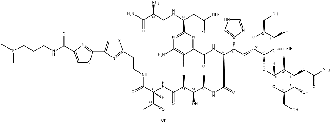 BLEOMYCIN A2, HYDROCHLORIDE Structural