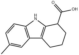 6-METHYL-2,3,4,9-TETRAHYDRO-1H-CARBAZOLE-1-CARBOXYLIC ACID Structural