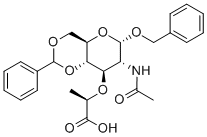 2-[[7-(ACETYLAMINO)-6-(BENZYLOXY)-2-PHENYLPERHYDROPYRANO[3,2-D][1,3]DIOXIN-8-YL]OXY]PROPANOIC ACID