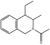 Isoquinoline, 2-acetyl-4-ethyl-1,2,3,4-tetrahydro-3-methyl- (9CI) Structural
