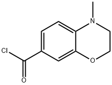 4-METHYL-3,4-DIHYDRO-2H-1,4-BENZOXAZINE-7-CARBONYL CHLORIDE Structural