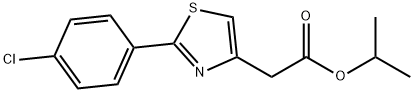 ISOPROPYL 2-[2-(4-CHLOROPHENYL)-1,3-THIAZOL-4-YL]ACETATE Structural