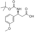 (S)-BOC-3-METHOXY-BETA-PHE-OH Structural