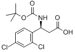 BOC-(S)-3-AMINO-3-(2,4-DICHLORO-PHENYL)-PROPIONIC ACID Structural