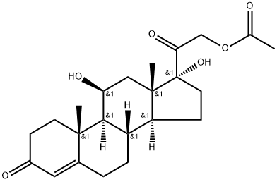 Hydrocortisone acetate Structural Picture