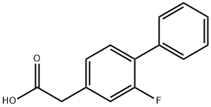 (2-FLUORO-4-BIPHENYL)ACETIC ACID Structural