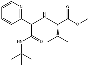 L-Valine, N-[2-[(1,1-dimethylethyl)amino]-2-oxo-1-(2-pyridinyl)ethyl]-, methyl ester (9CI) Structural