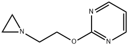 Pyrimidine, 2-[2-(1-aziridinyl)ethoxy]- (9CI) Structural