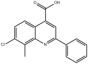 7-CHLORO-8-METHYL-2-PHENYLQUINOLINE-4-CARBOXYLICACID