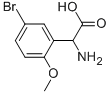 AMINO(5-BROMO-2-METHOXYPHENYL)ACETIC ACID Structural