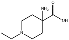 4-Amino-1-ethyl-4-piperidinecarboxylic acid Structural