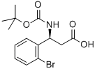 BOC-(S)-3-AMINO-3-(2-BROMO-PHENYL)-PROPIONIC ACID Structural