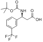 (S)-BOC-3-(TRIFLUOROMETHYL)-BETA-PHE-OH Structural