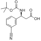 (S)-BOC-3-CYAN-BETA-PHE-OH Structural