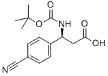 (S)-BOC-4-CYANO-BETA-PHE-OH Structural