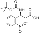 BOC-(S)-3-AMINO-3-(2-NITRO-PHENYL)-PROPIONIC ACID Structural